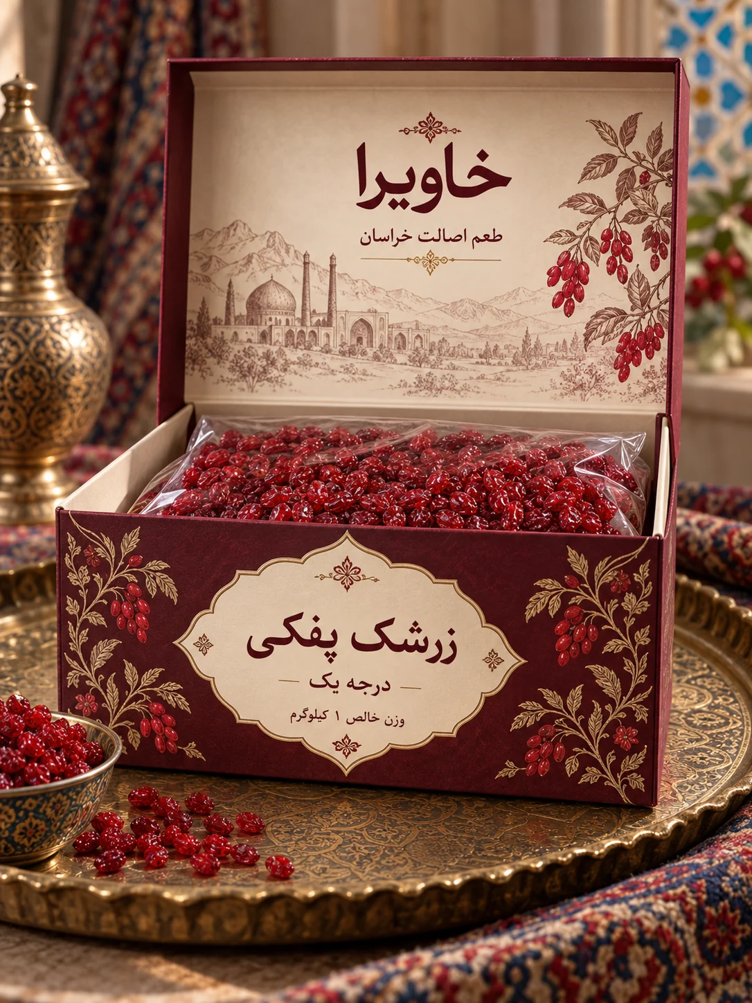 زرشک پفکی درجه یک قائنات — ۱ کیلوگرم